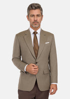 Astoria Brown Flannel Astor Jacket - SARTORO666