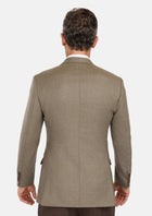 Astoria Brown Flannel Astor Jacket - SARTORO751