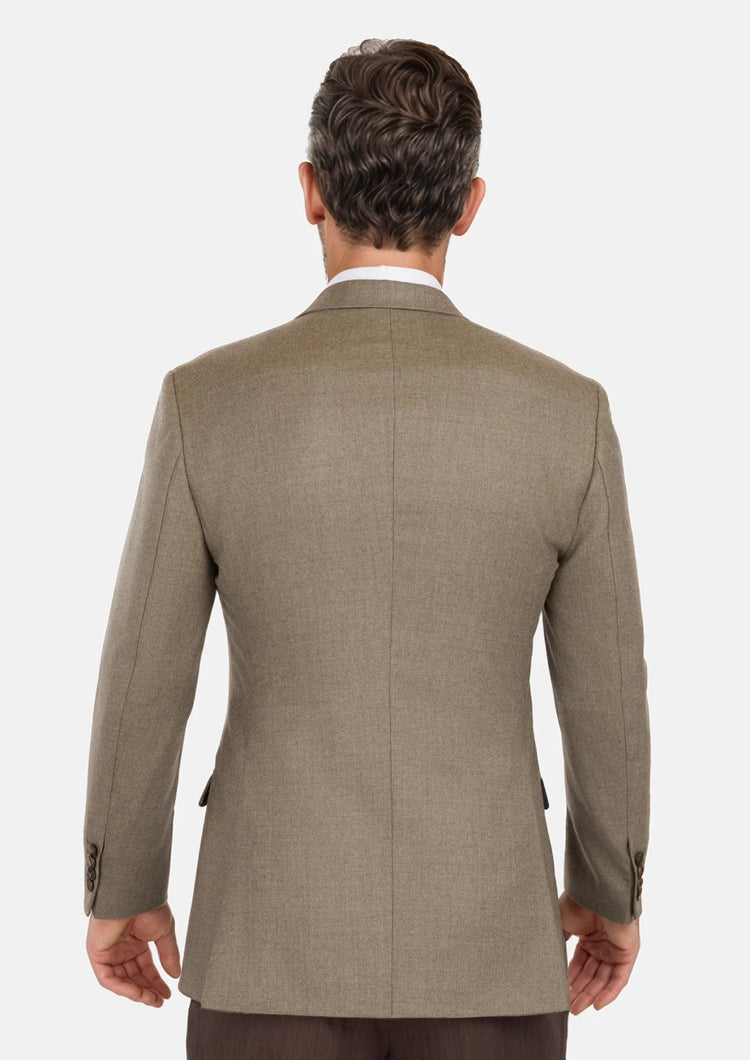 Astoria Brown Flannel Astor Jacket - SARTORO925