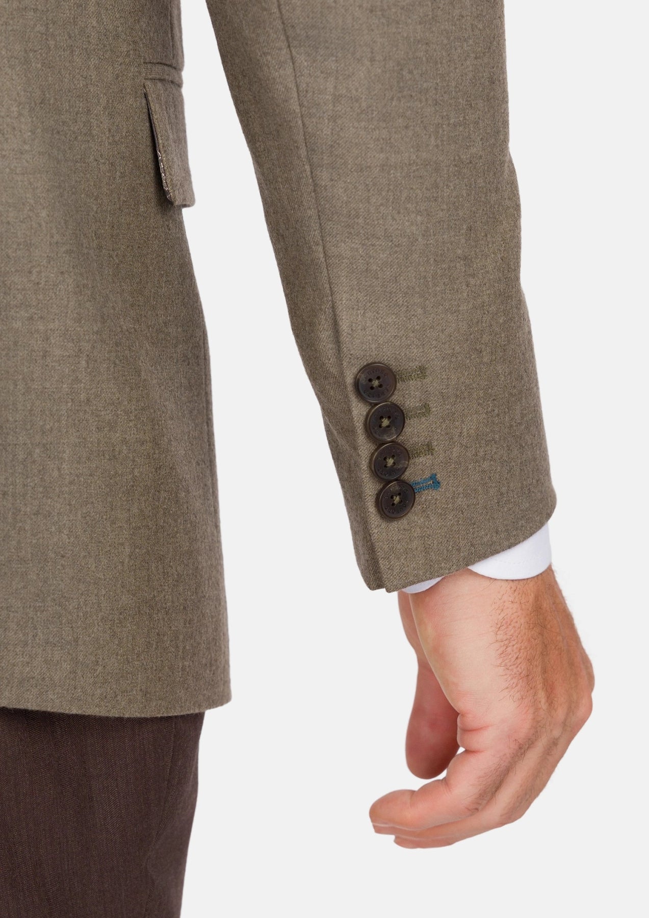 Astoria Brown Flannel Astor Jacket - SARTORO