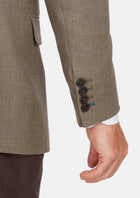 Astoria Brown Flannel Astor Jacket - SARTORO50