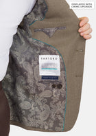 Astoria Brown Flannel Astor Jacket - SARTORO317