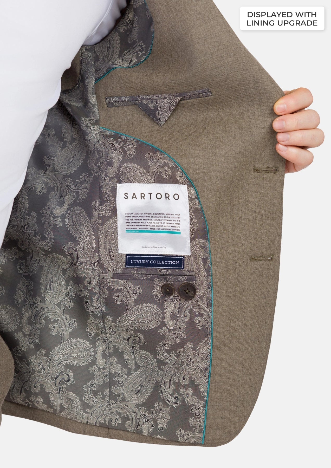 Astoria Brown Flannel Astor Suit