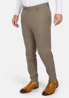 Astoria Brown Flannel Pants - SARTORO816