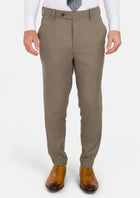 Astoria Brown Flannel Pants - SARTORO263
