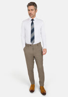 Astoria Brown Flannel Pants - SARTORO343