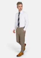 Astoria Brown Flannel Pants - SARTORO644