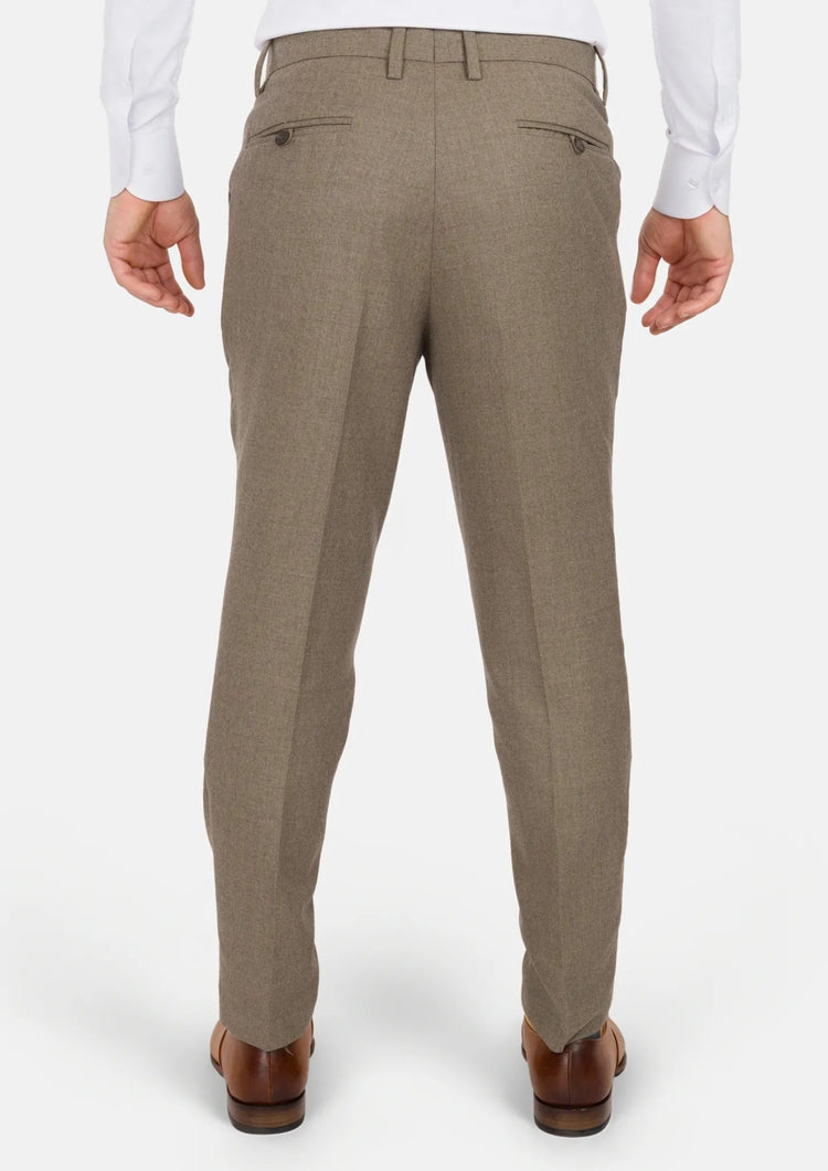 Astoria Brown Flannel Pants - SARTORO463