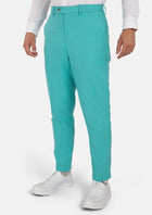 Atlantis Green Linen Blend Pants - SARTORO955