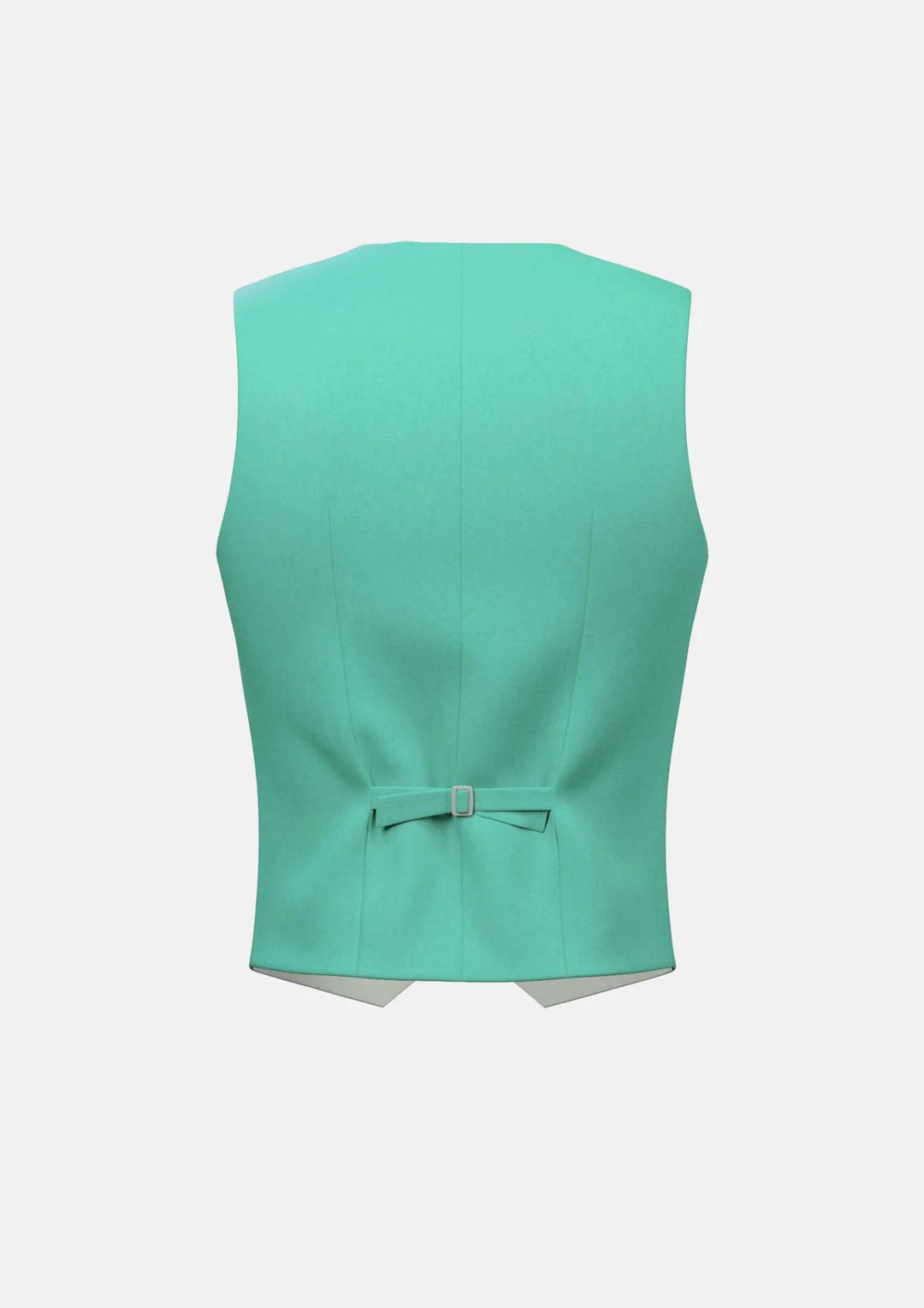 Atlantis Green Linen Blend Vest - SARTORO