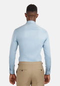 Baby Blue Bamboo Blend Shirt - SARTORO