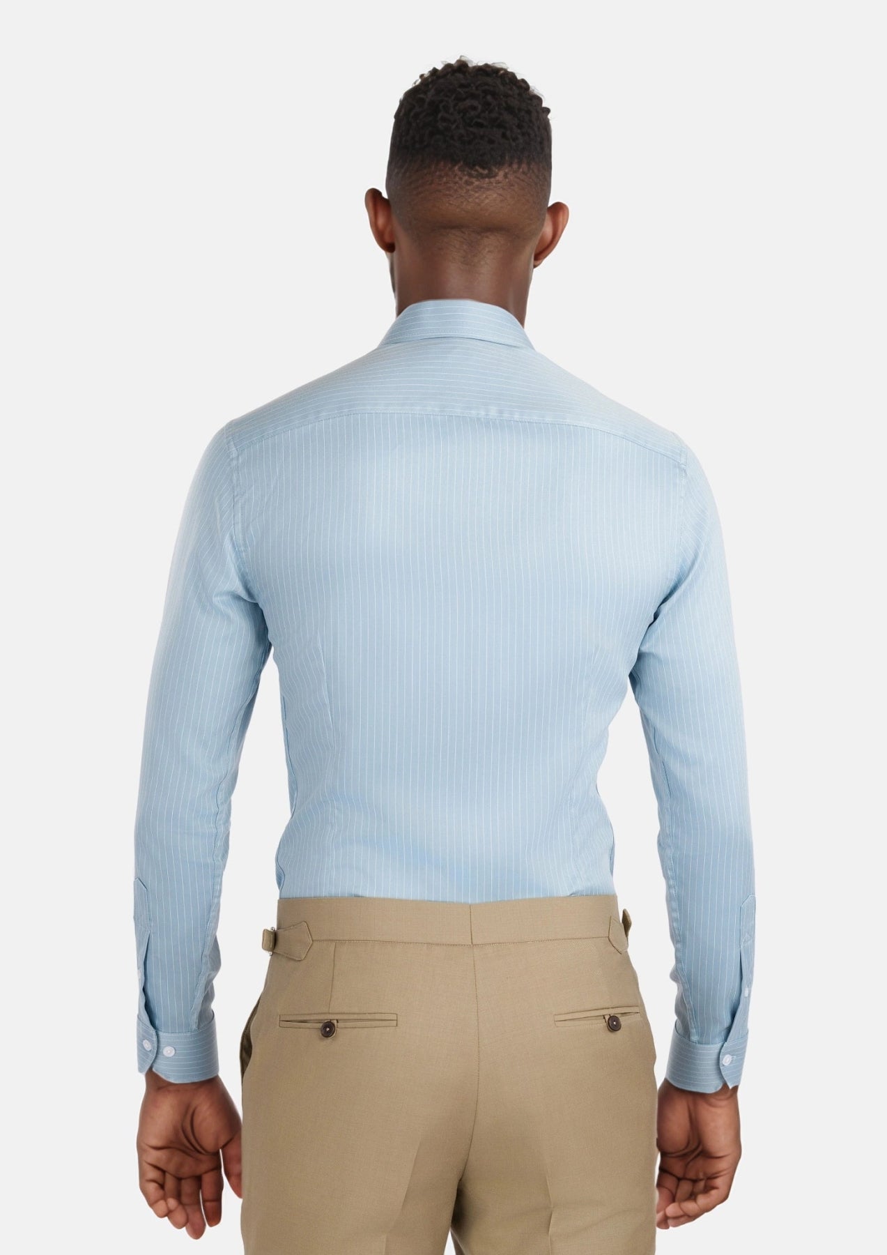 Baby Blue Bamboo Blend Shirt - SARTORO