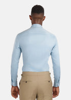 Baby Blue Bamboo Blend Shirt - SARTORO707