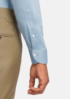 Baby Blue Bamboo Blend Shirt - SARTORO737