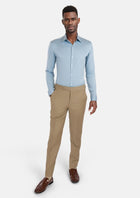 Baby Blue Bamboo Blend Shirt - SARTORO965