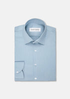 Baby Blue Bamboo Shirt - SARTORO412