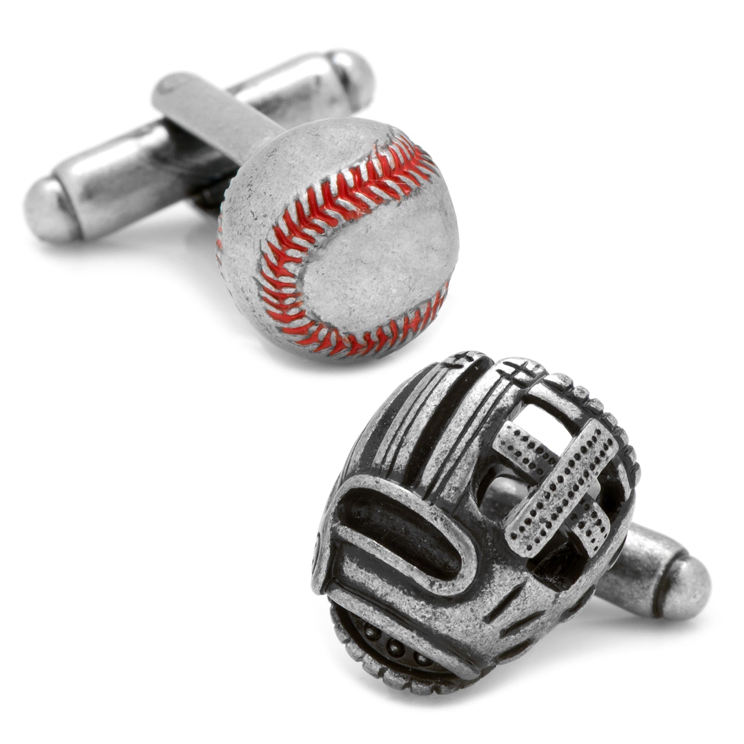 Baseball and Glove Antique Silver Cufflinks276
