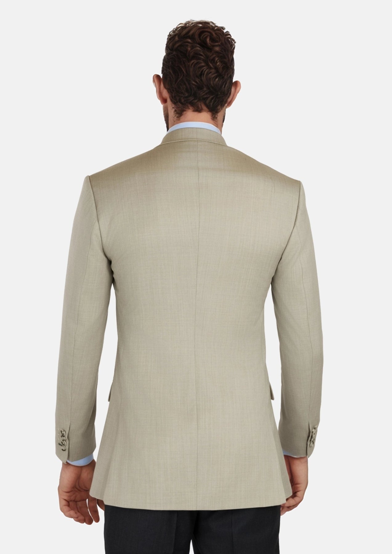Beige Sandstone Italian Wool Jacket - SARTORO