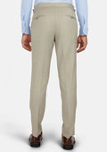 Beige Sandstone Italian Wool Pants - SARTORO
