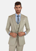Beige Sandstone Italian Wool Suit - SARTORO