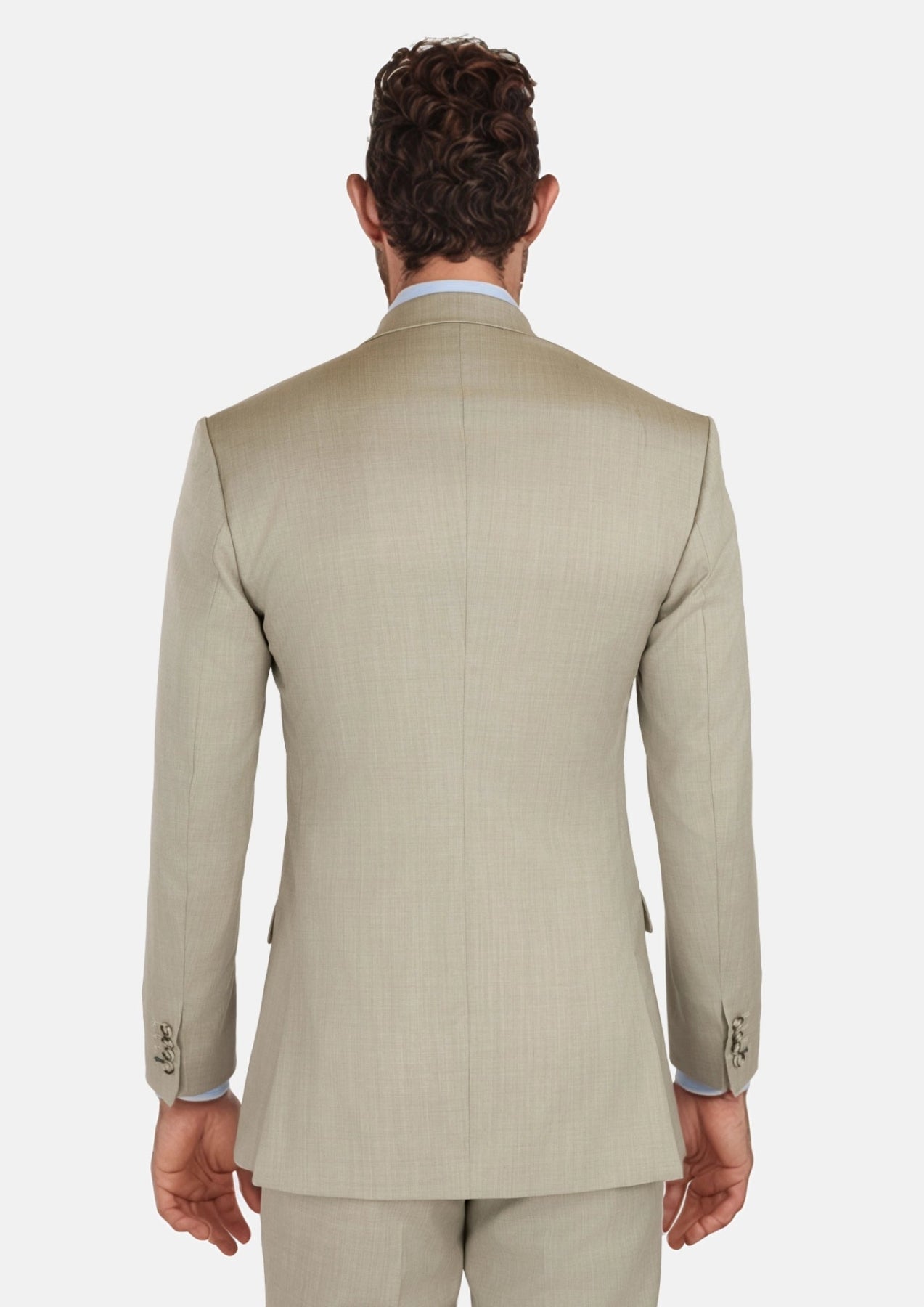 Beige Sandstone Italian Wool Suit - SARTORO