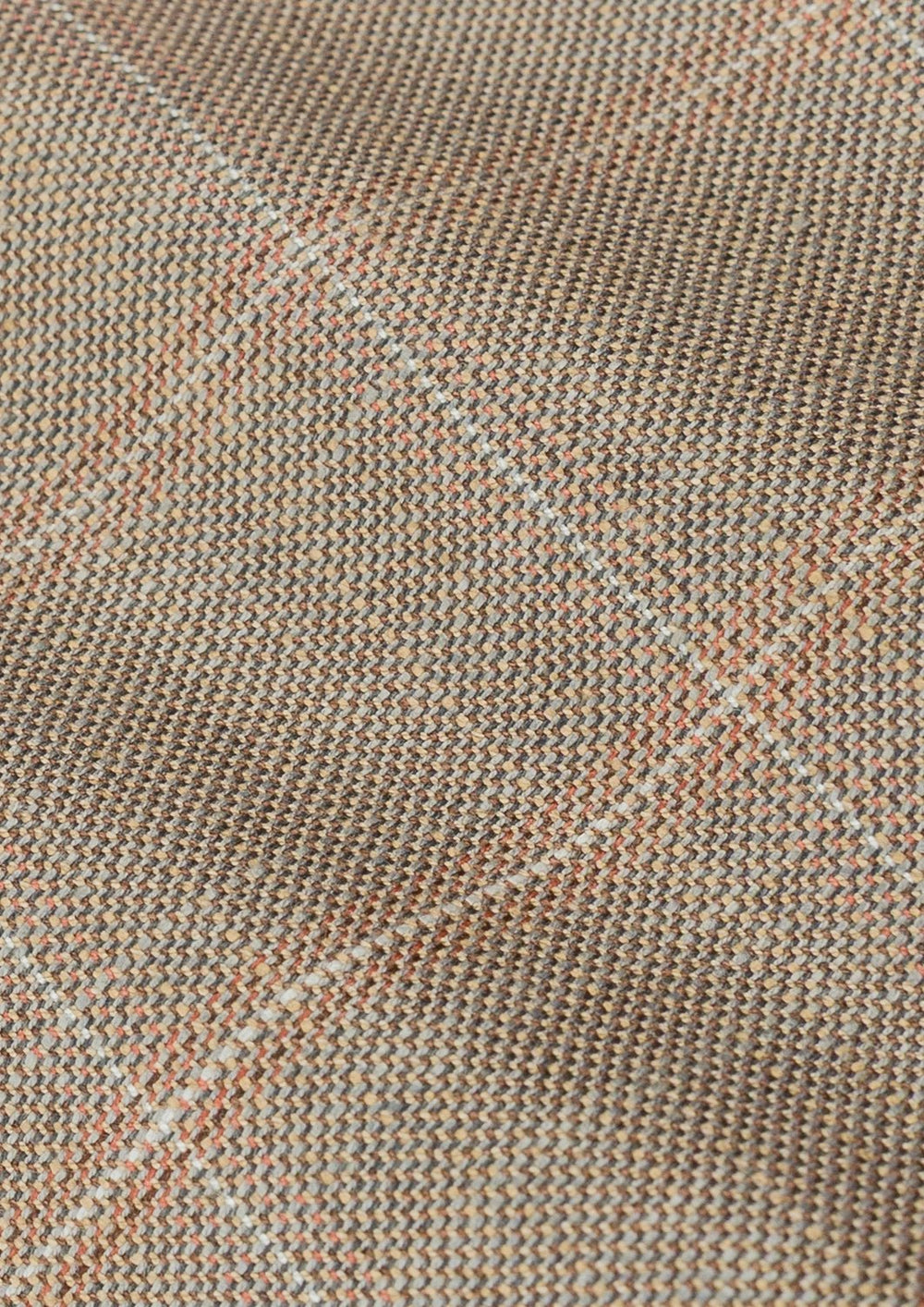 Beige Windowpane Bamboo Pants775