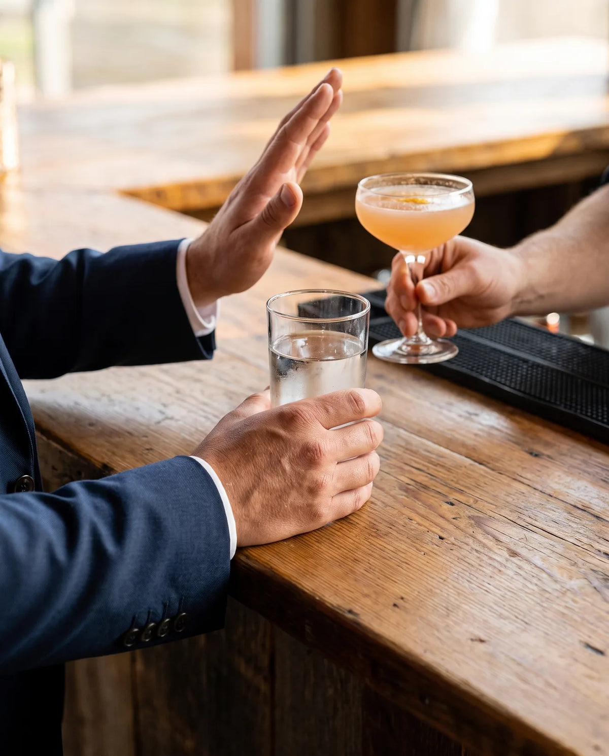 Nervous before the speech? Have one drink at most, and turn down the next round.