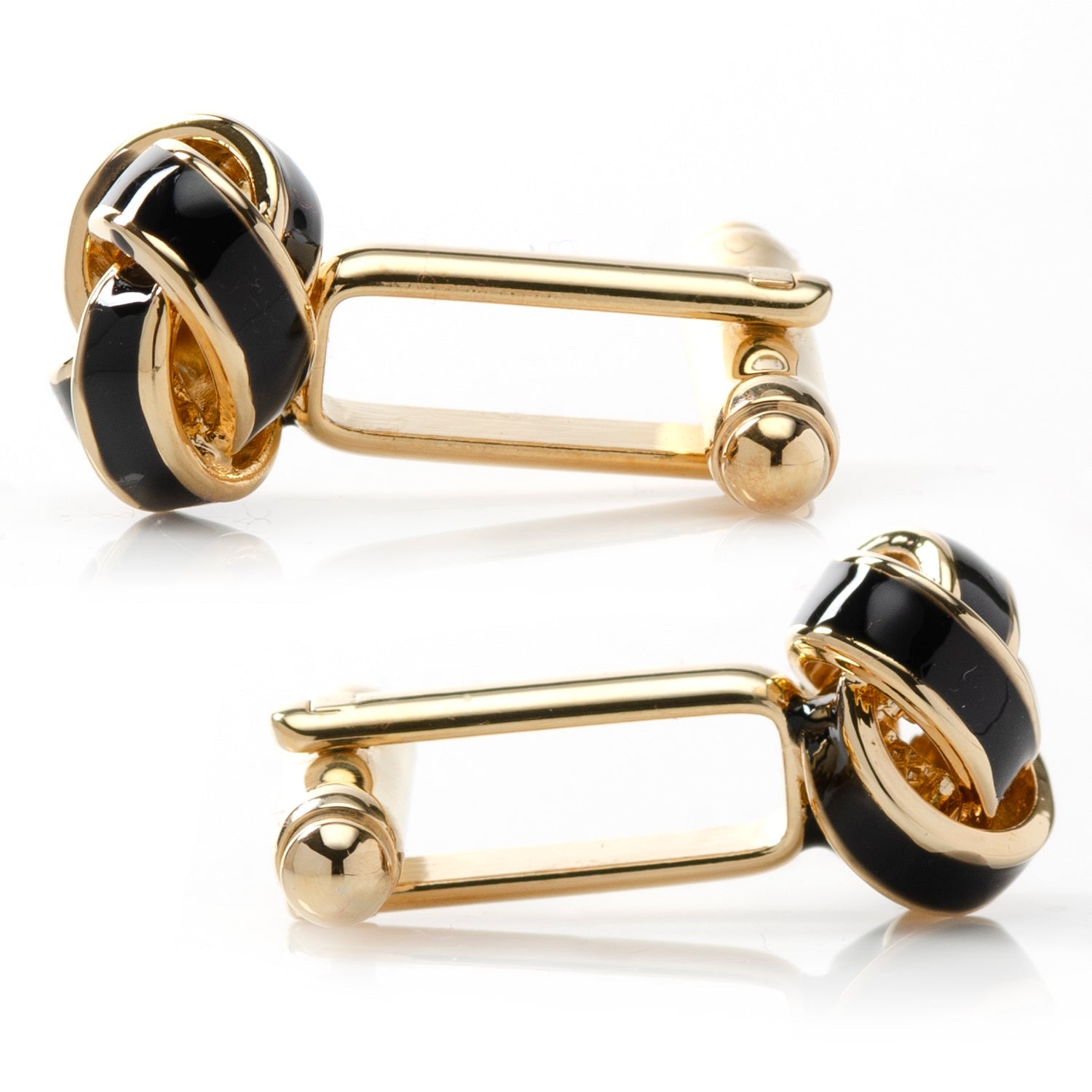 Black and Gold Knot Cufflinks - SARTORO422