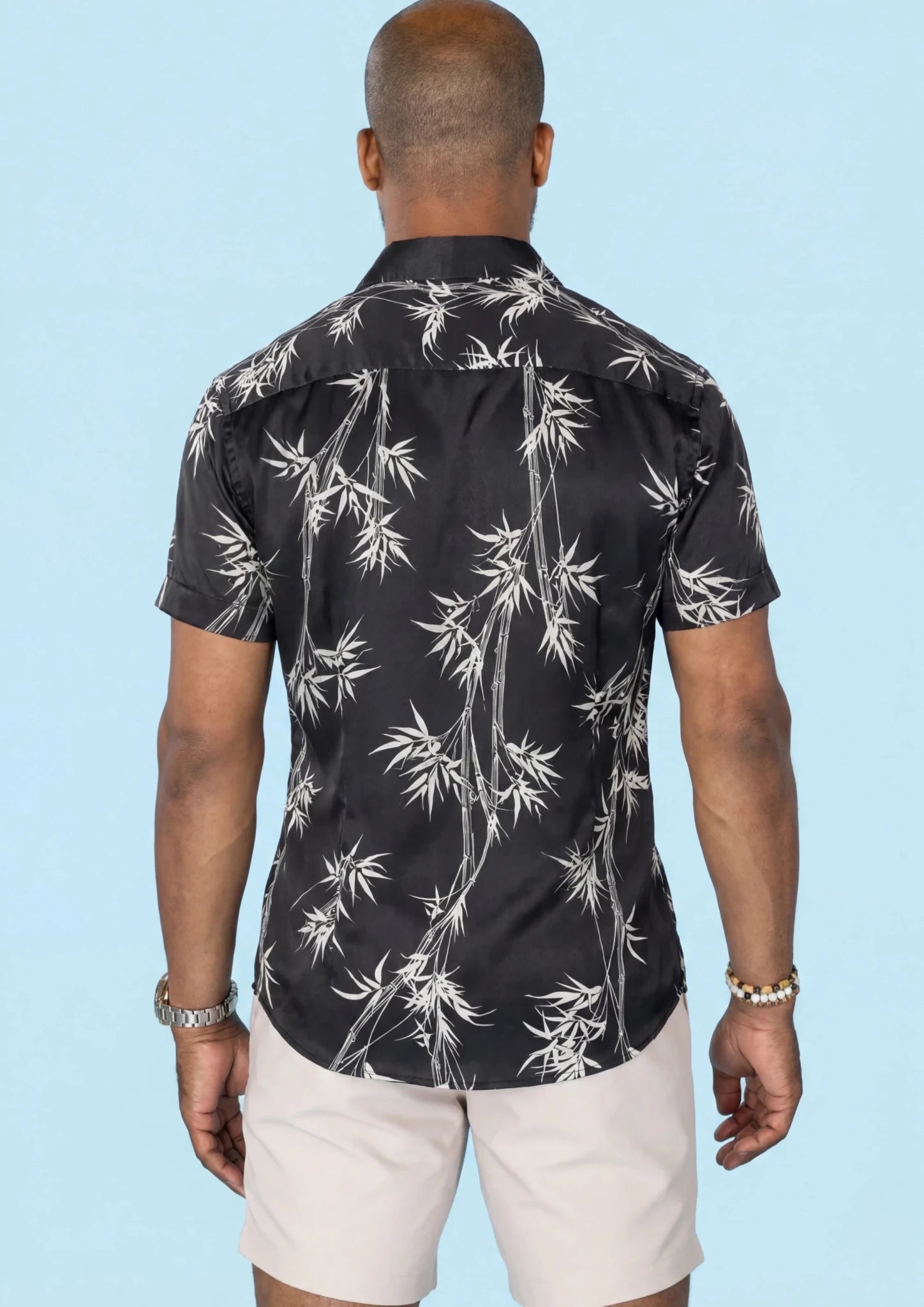 Black Bamboo Silk Shirt - SARTORO289
