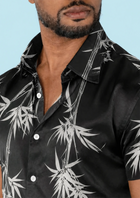 Black Bamboo Silk Shirt - SARTORO801