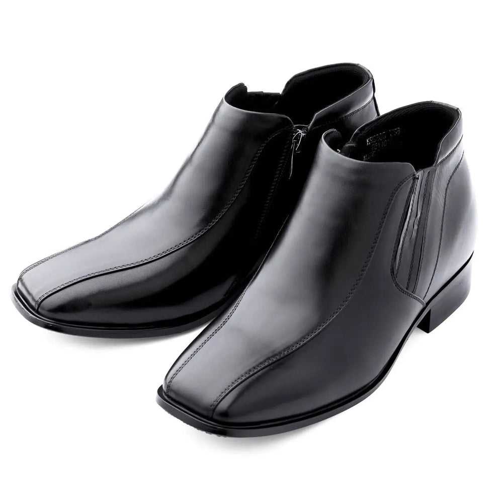 Black CALDEN Zipper Boots- 3265