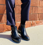 Black CALTO Zipper Boots- 3214