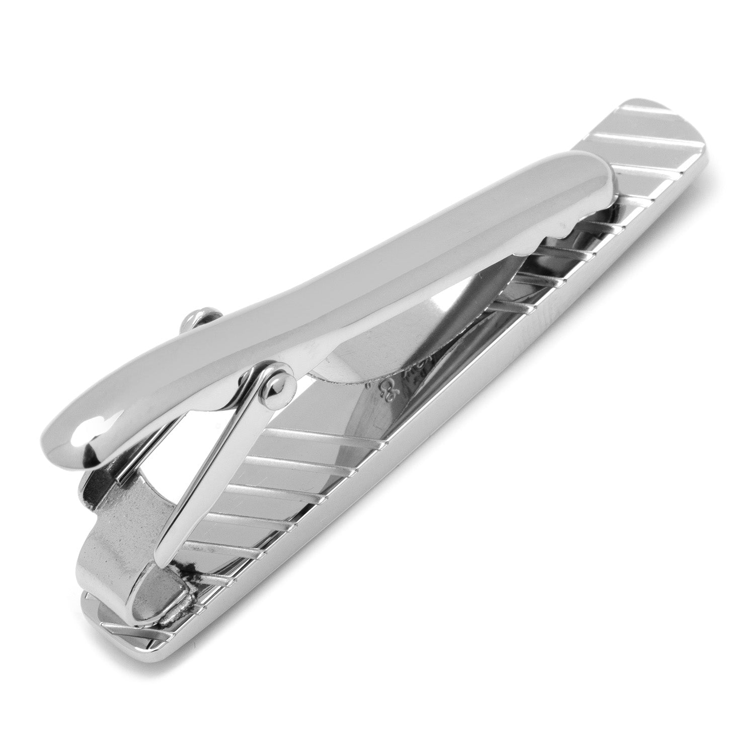 Black Carbon Fiber Stainless Steel Tie Clip - SARTORO753
