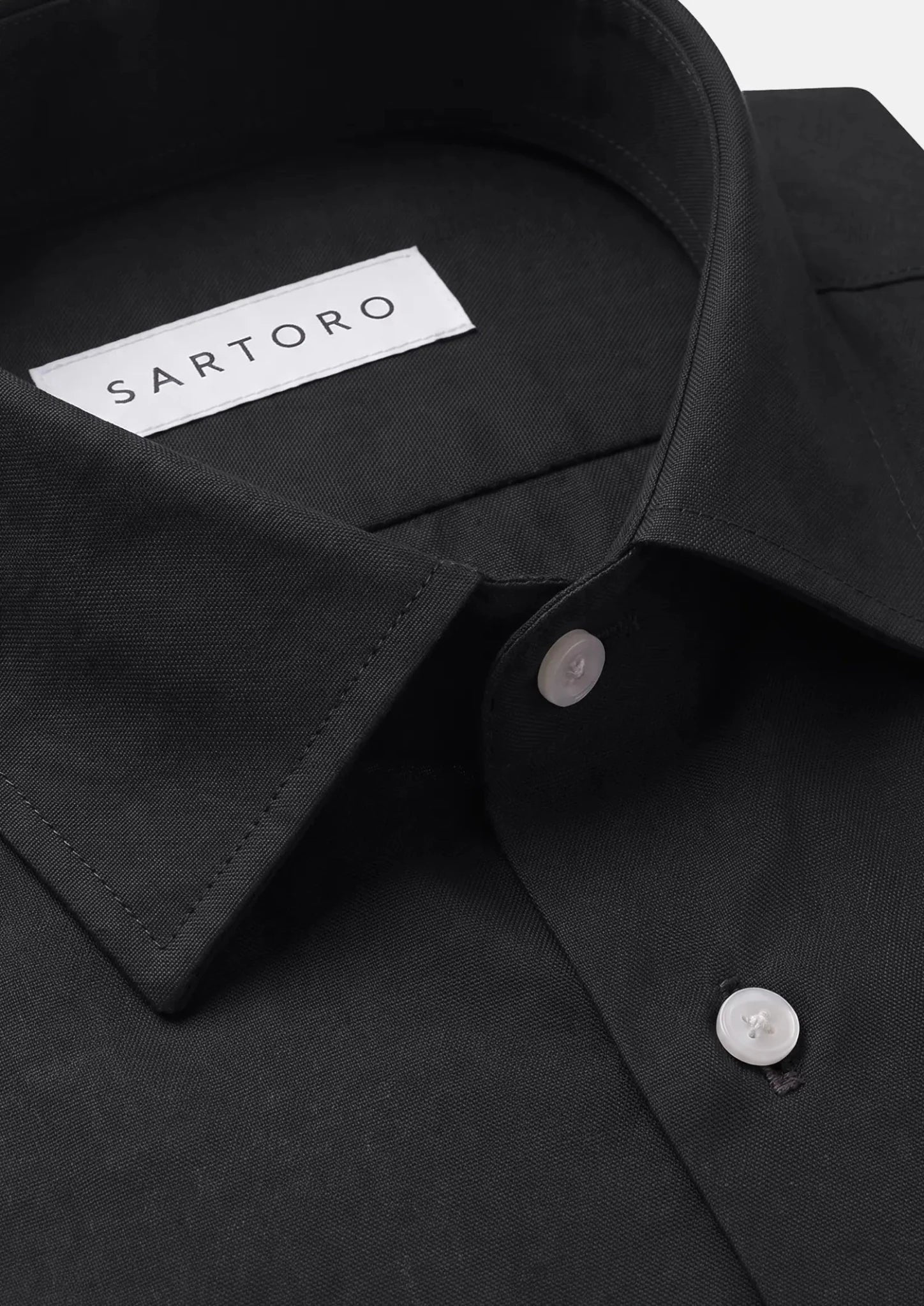 Black Cotton Broadcloth Shirt352