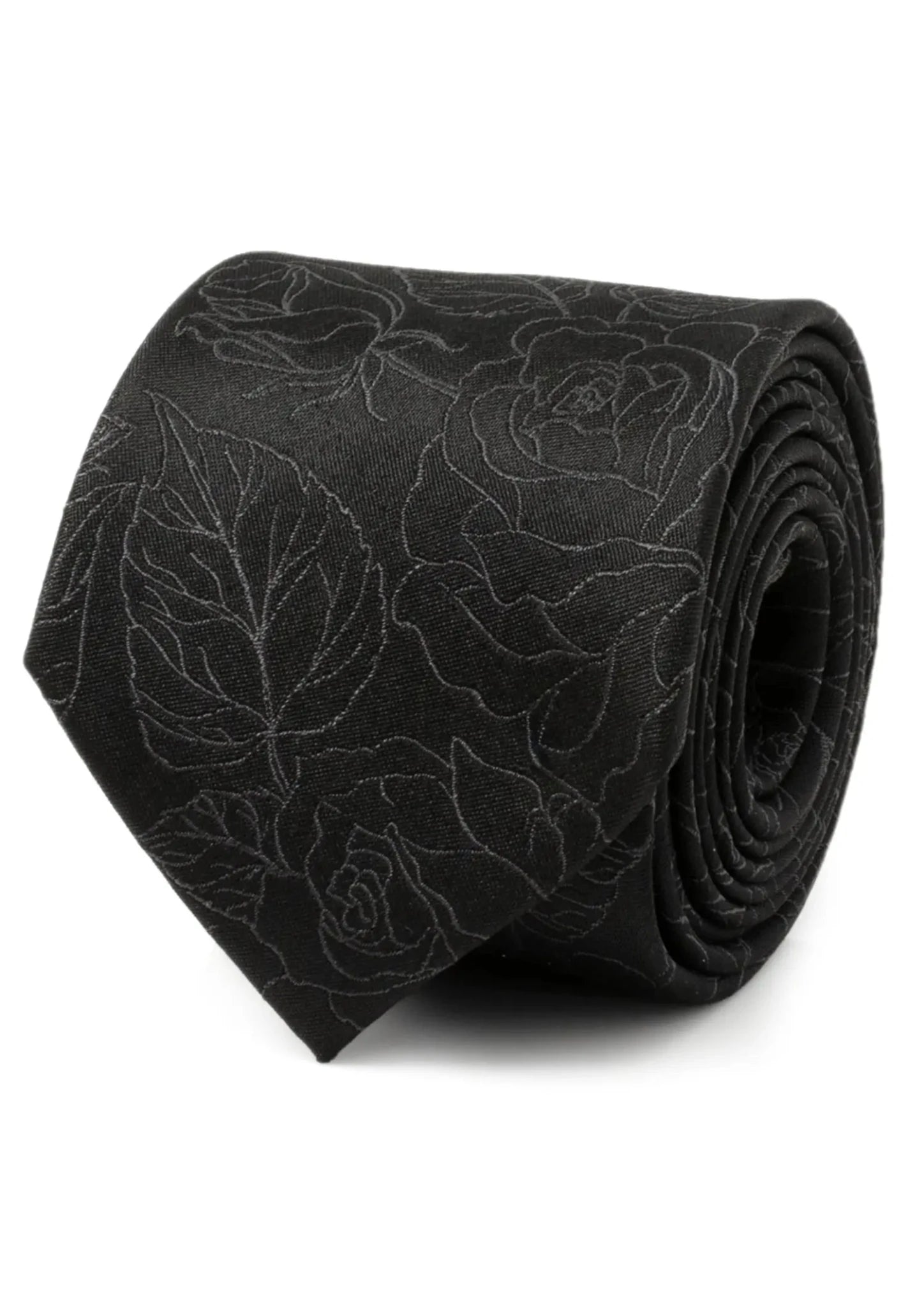 Black Floral Men's Tie204