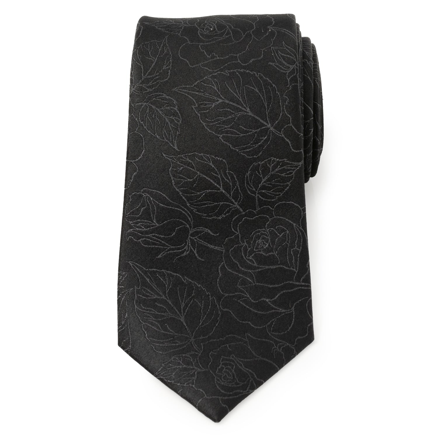 Black Floral Men's Tie - SARTORO766