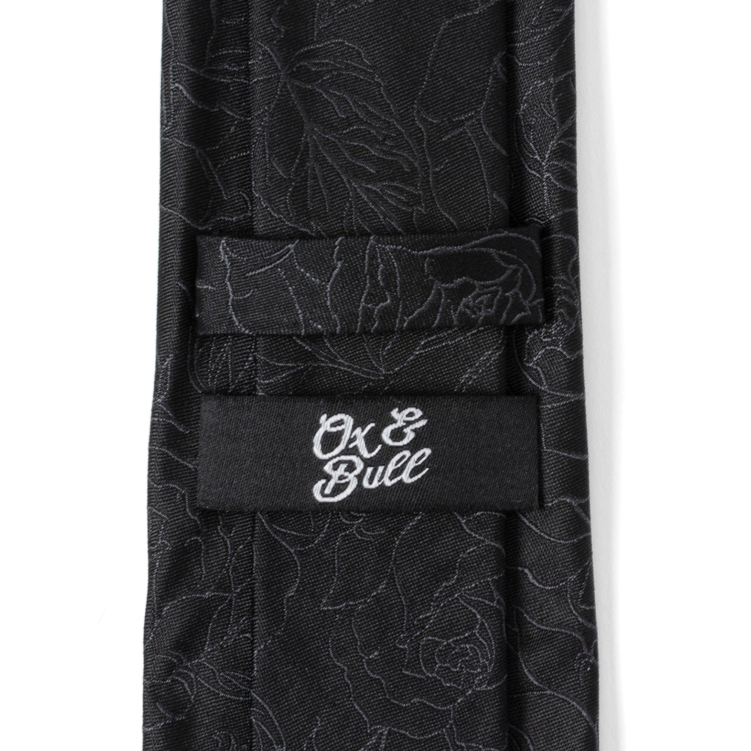 Black Floral Men&amp;#39;s Tie843