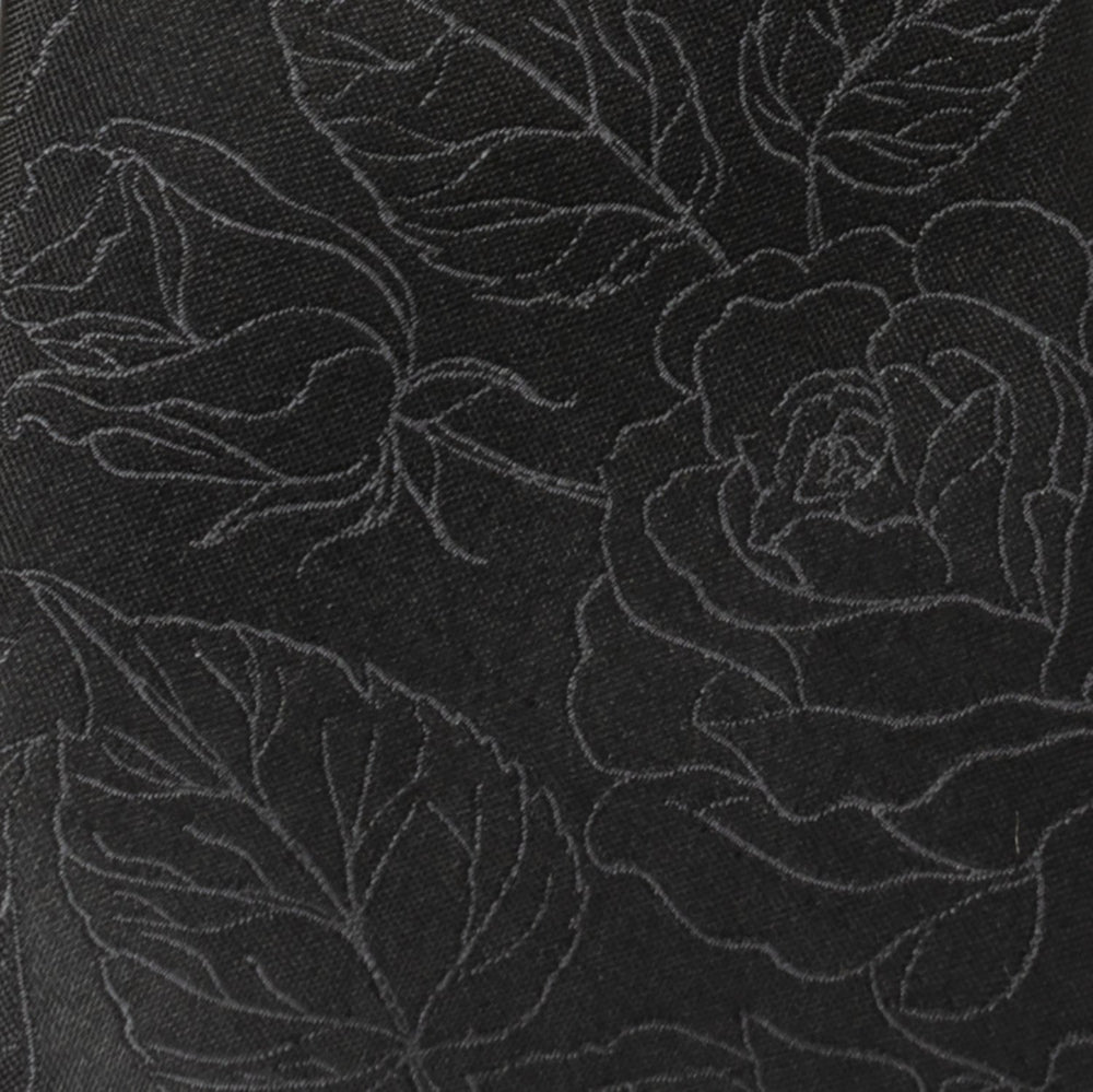 Black Floral Men's Tie302
