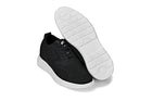 Black Lace Up Casual Walker - 2115