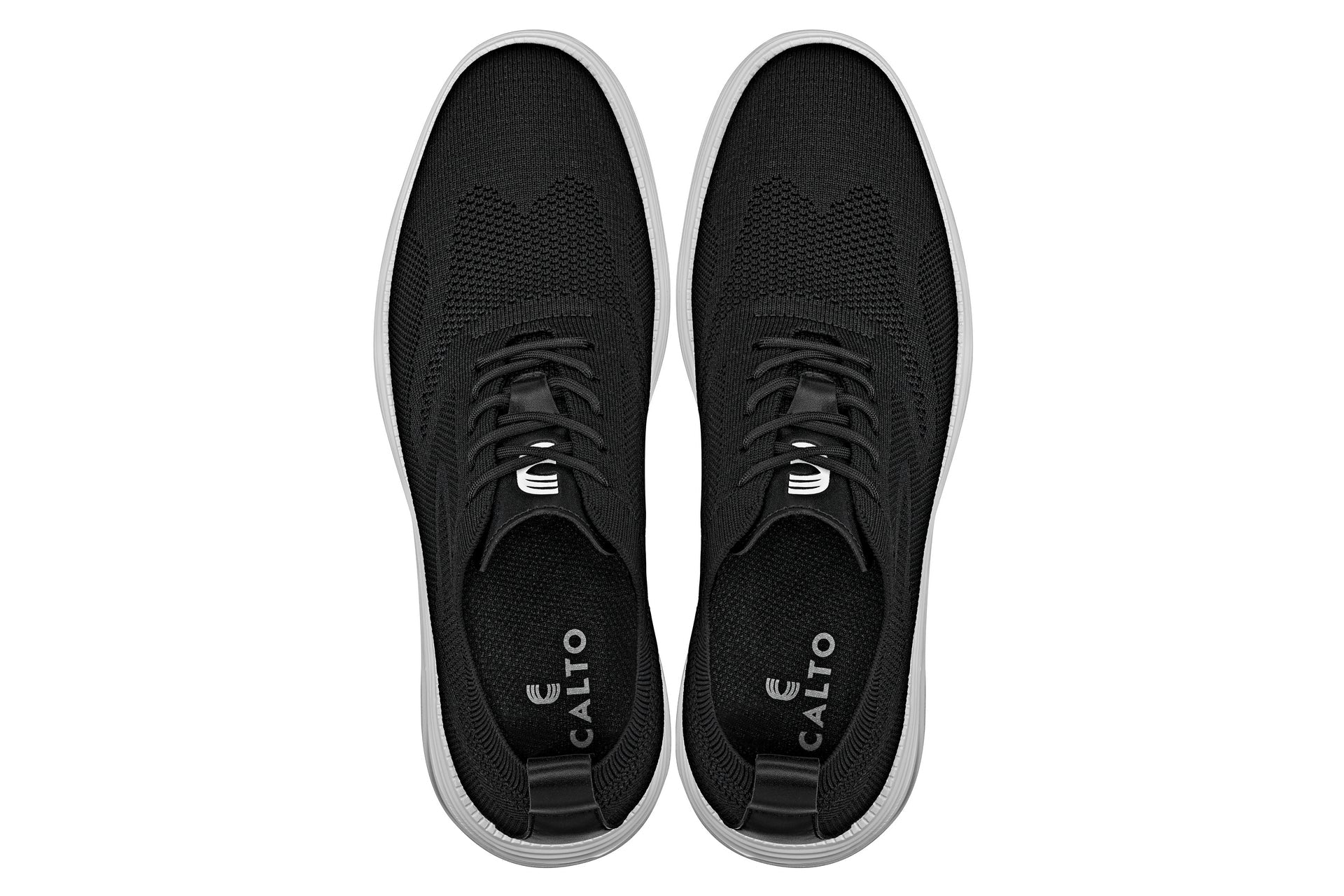 Black Lace Up Casual Walker - 2145