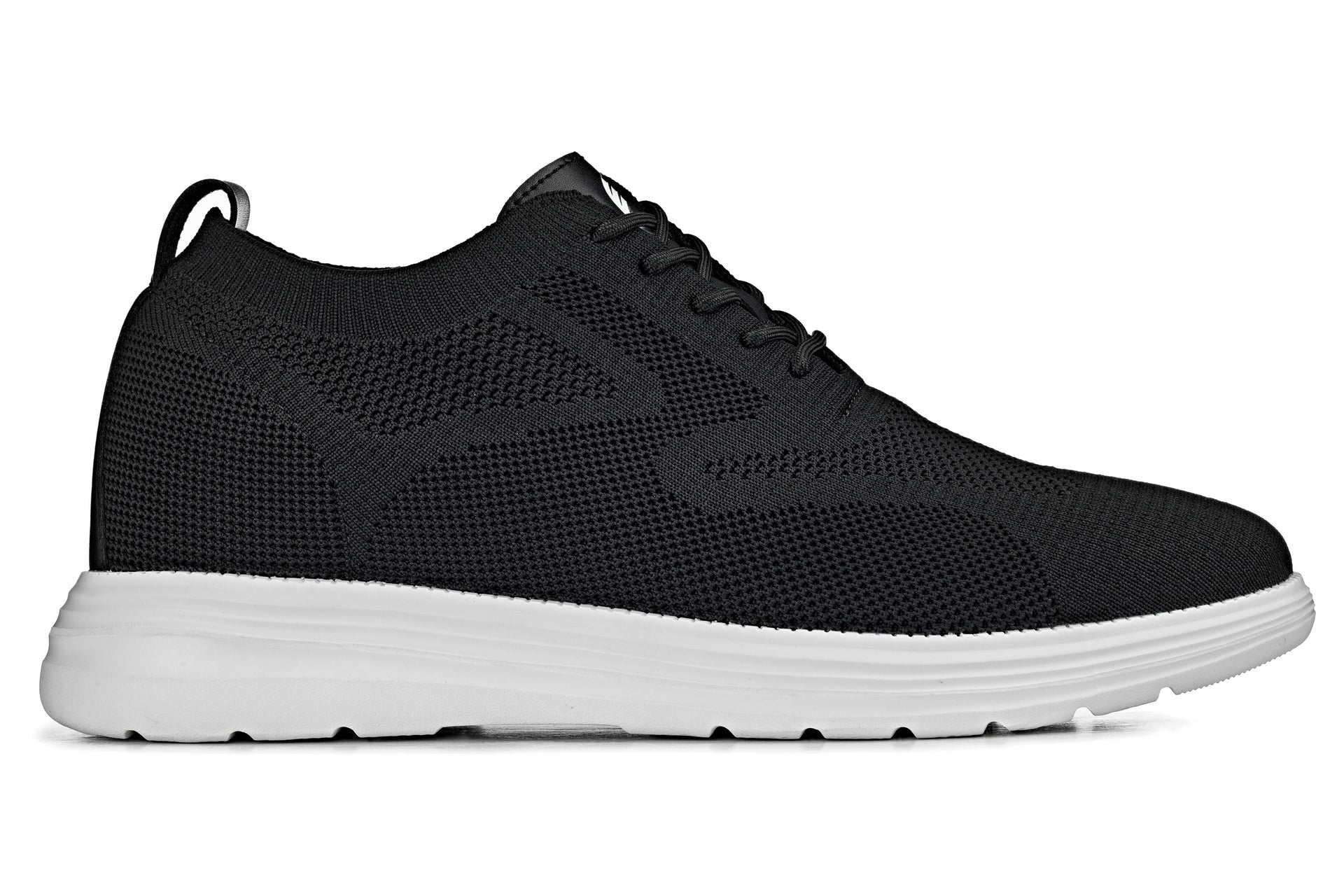 Black Lace Up Casual Walker - 2182