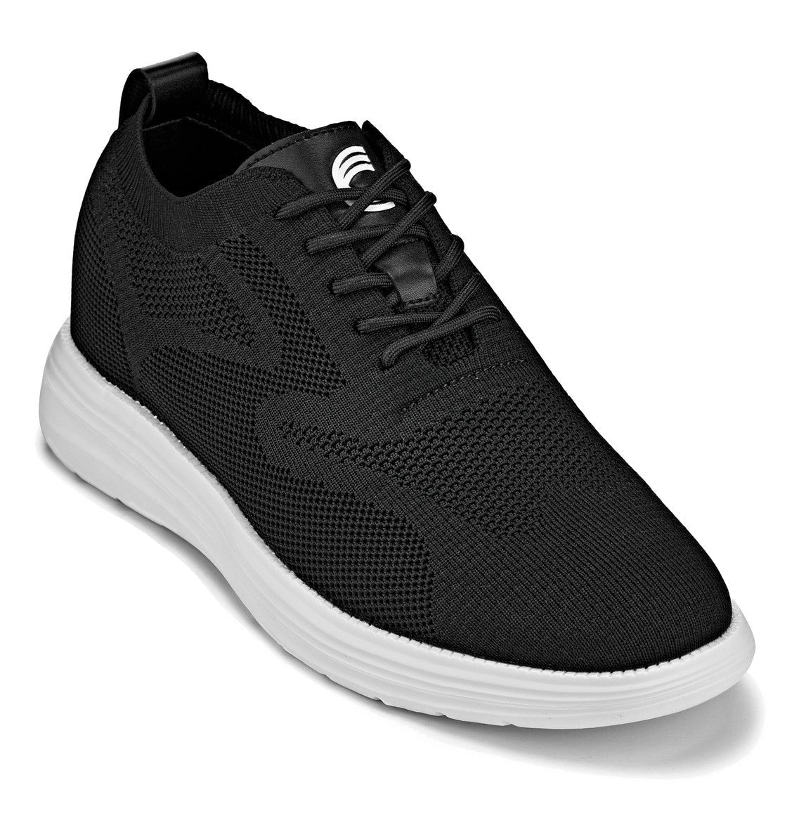 Black Lace Up Casual Walker - 2972