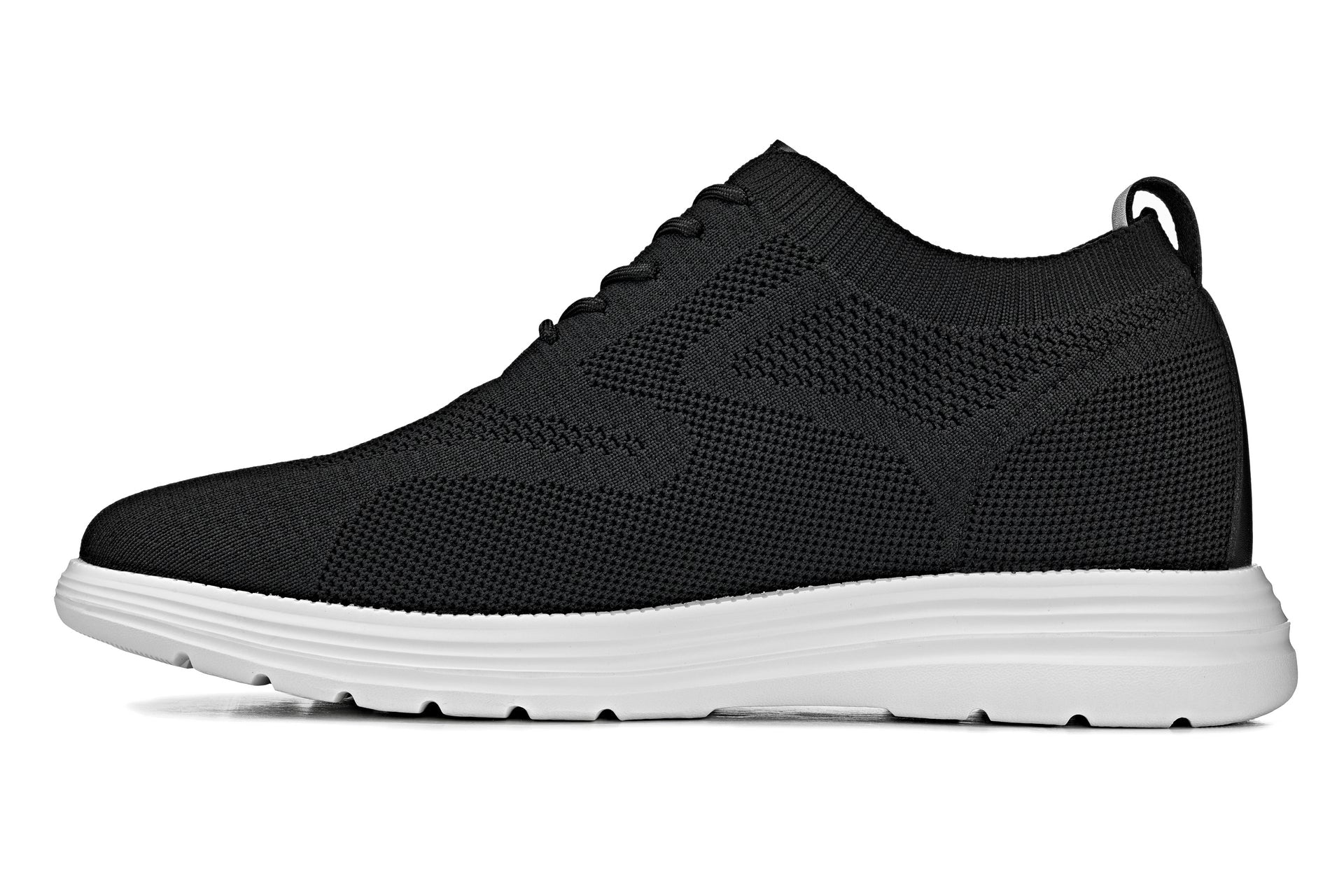 Black Lace Up Casual Walker - 2485