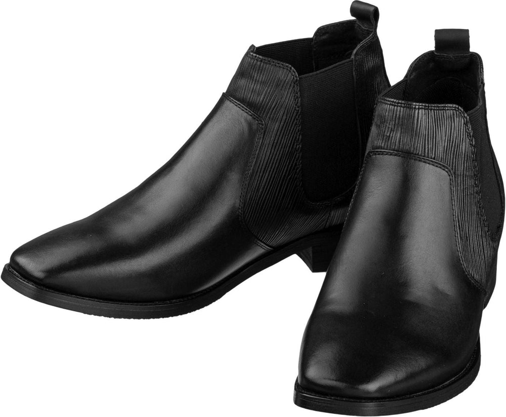 Black Leather Chelsea Boots - 3 Inches254