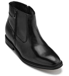 Black Lightweight Zipper Boots - 2198