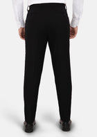 Black Linen Blend Pants - SARTORO849