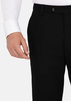 Black Linen Blend Pants - SARTORO761