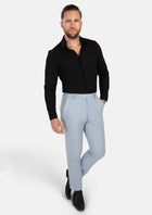 Black Linen Blend Shirt - SARTORO257