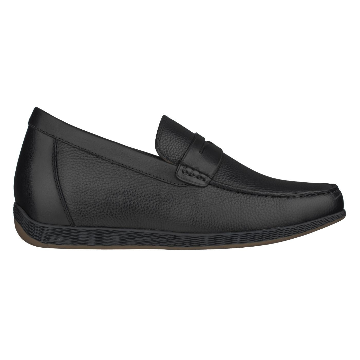 Black Penny Loafer Elevator Shoes - 2561
