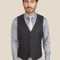 Black Pindot Vest - SARTORO